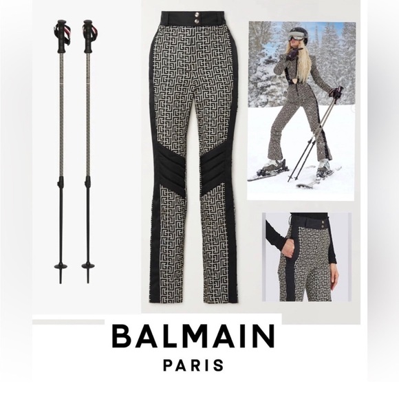BALMAIN LIMITED EDITION quilted printed ski pants 38 NWT - Picture 4 of 16